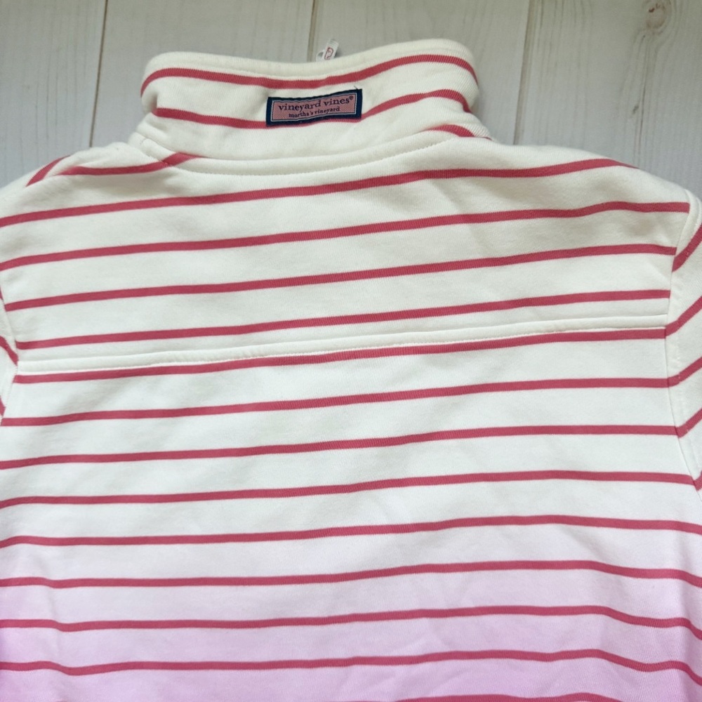 Vineyard Vines Striped Ombré Shep Half-Zip Shirt - Picture 6 of 7